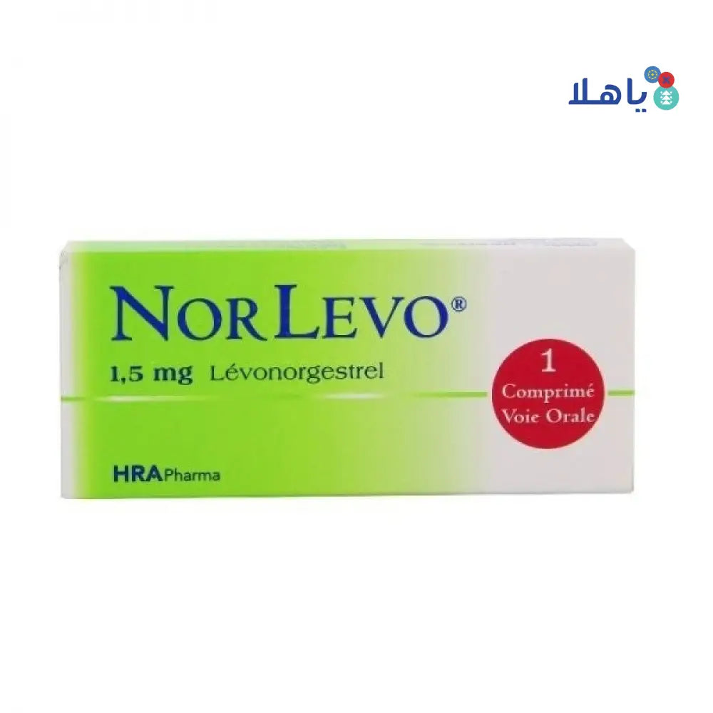 NORLEVO 1.5 MG  1 TABLET.