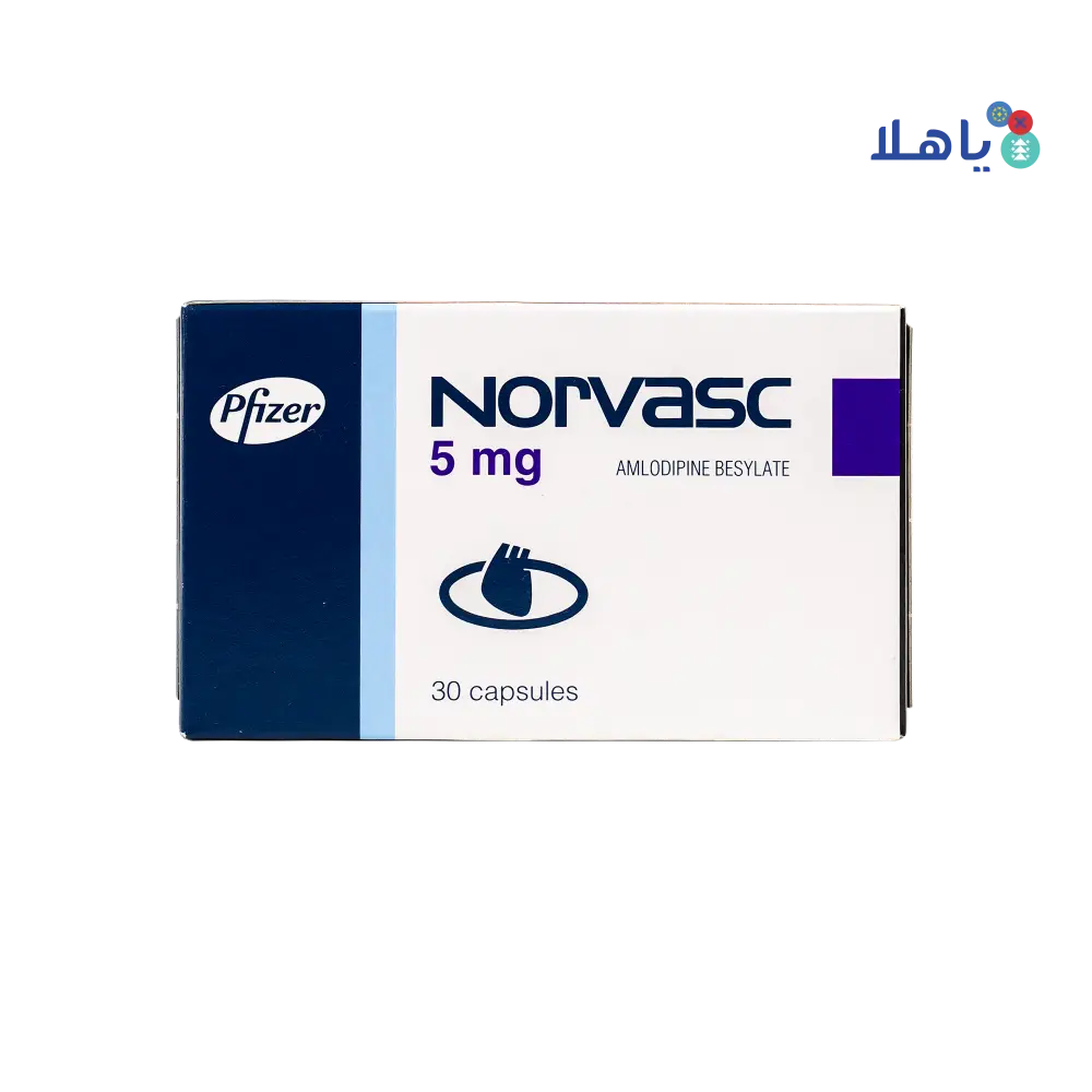 NORVASC 5MG 30 CAPSULES