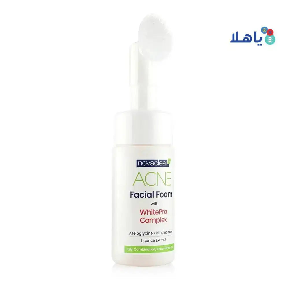 NOVACLEAR - NOVACLEAR ACNE FACIAL FOAM WITH WHITEPRO COMPLEX 100ML - Pharmazone - 