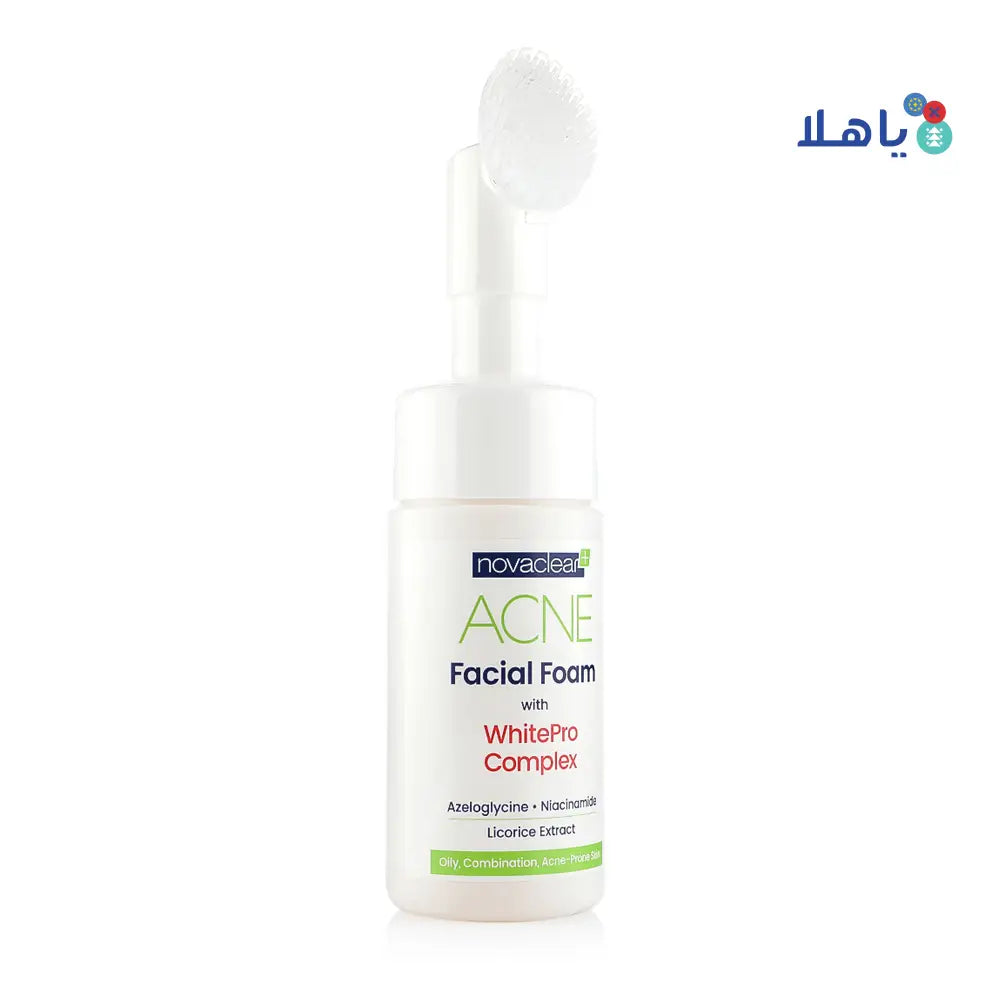 NOVACLEAR ACNE FACIAL FOAM WITH WHITEPRO COMPLEX 100ML