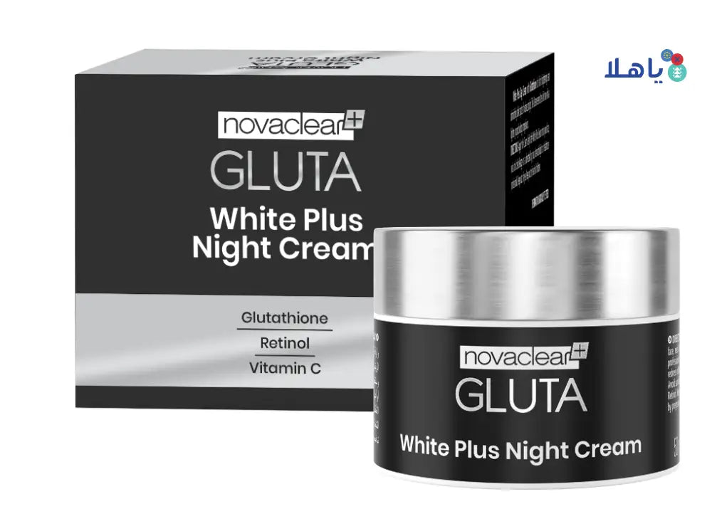 NOVACLEAR GLUTA WHITE PLUS NIGHT CREAM 50ML