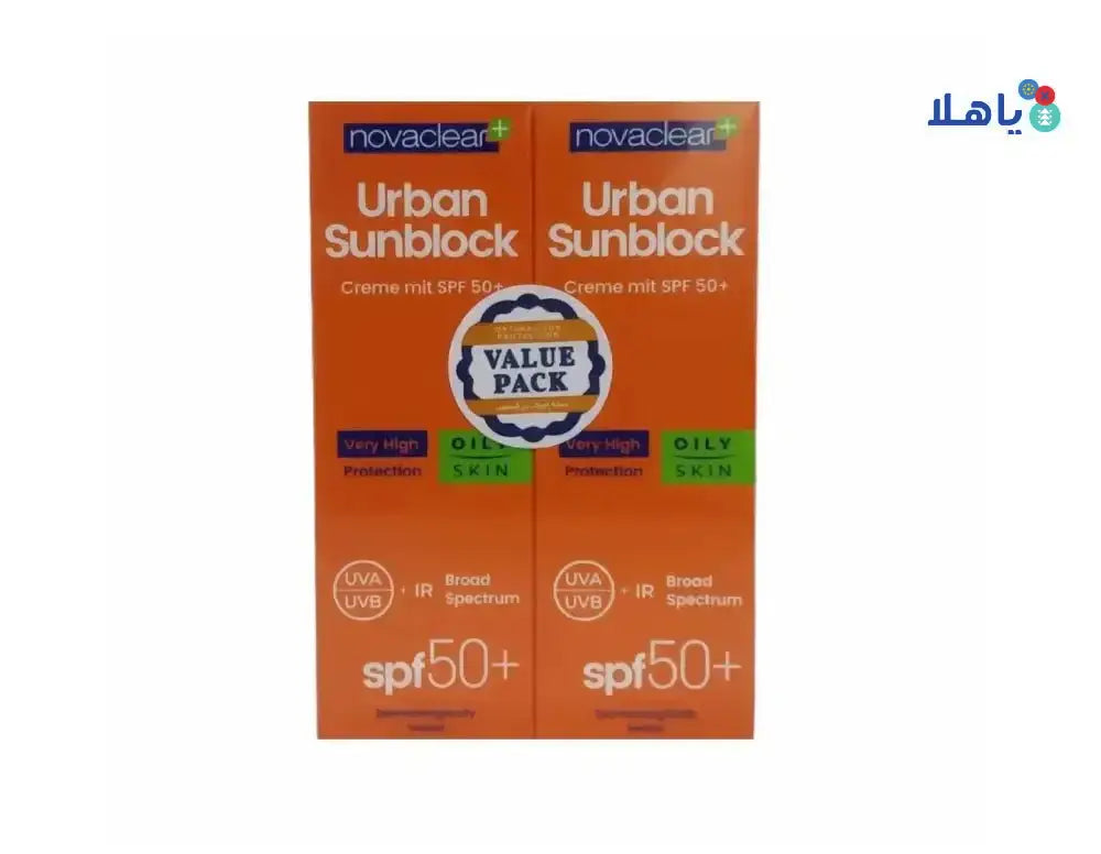 NOVACLEAR - Novaclear Urban Sunblock SPF50+ Oily Skin 40Ml (1+1) - Offer - Pharmazone - 