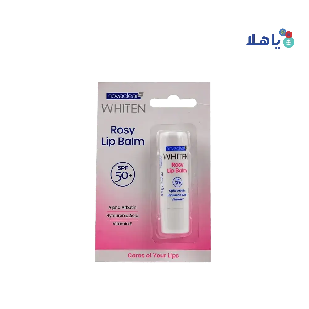 NOVACLEAR - Novaclear Whiten Rosy Lip Balm SPF50+ 4.9g - Pharmazone - 