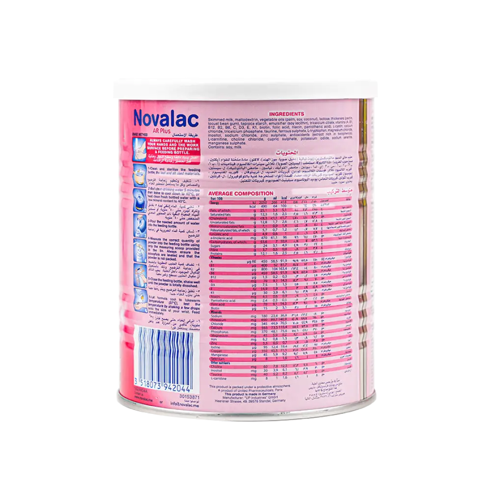 Novalac AR Plus MILK 400G