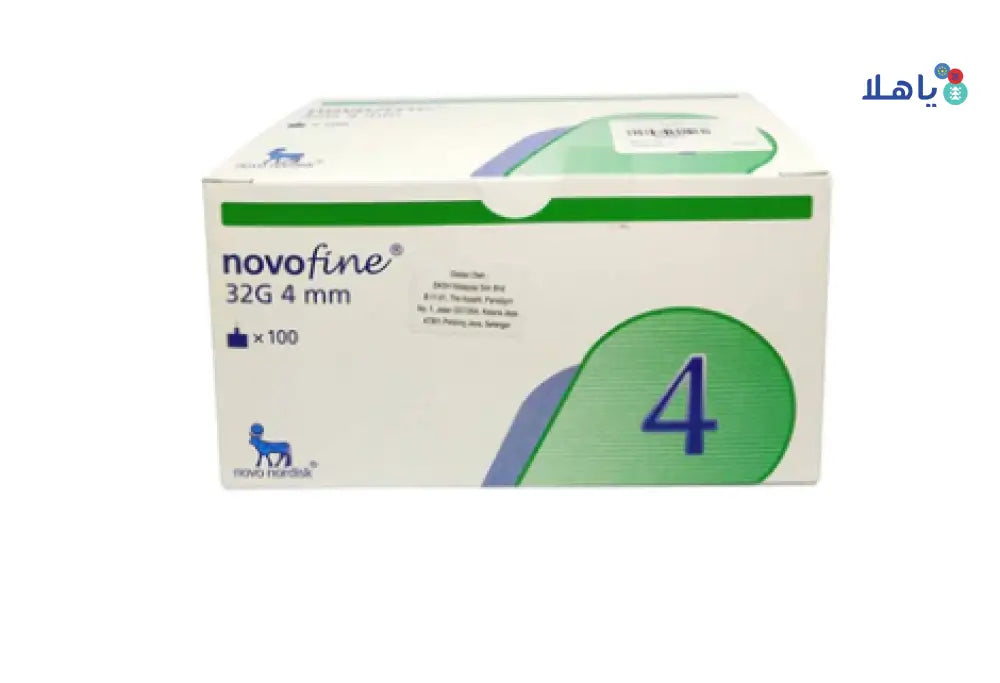 NOVOFINE 32G 100 PCS NEEDLES-4MM