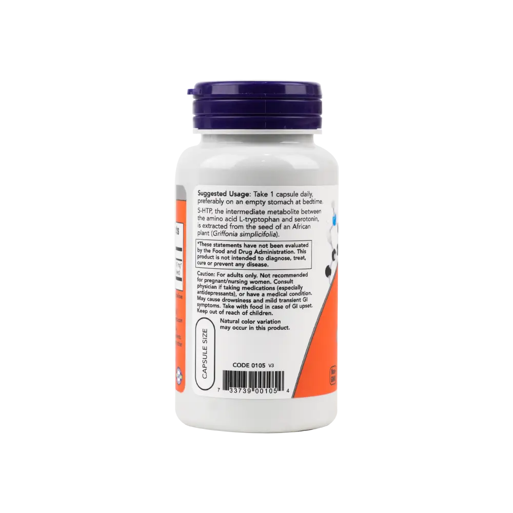 NOW 5-HTP 100 MG 60 VEG CAPSULES