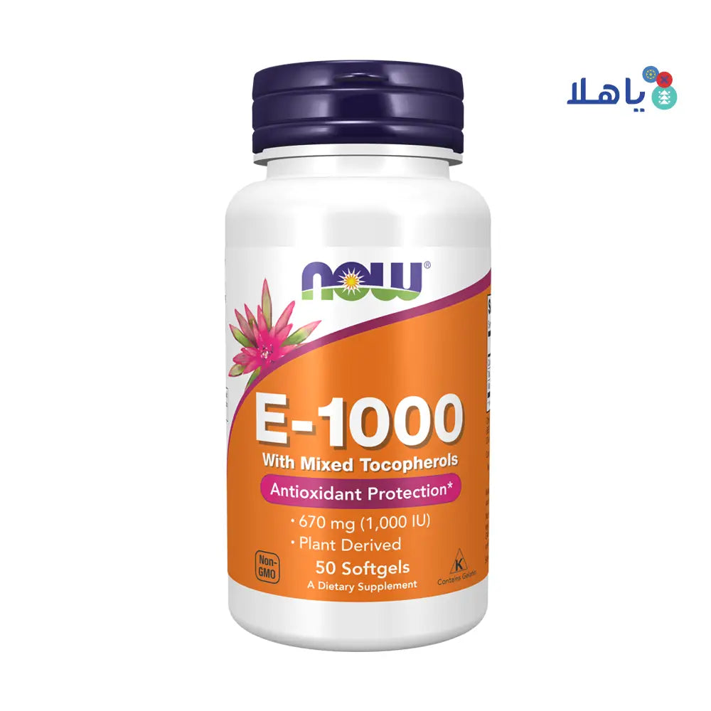 NOW E-1000 670 MG (1,000 IU) 50 SOFTGELS