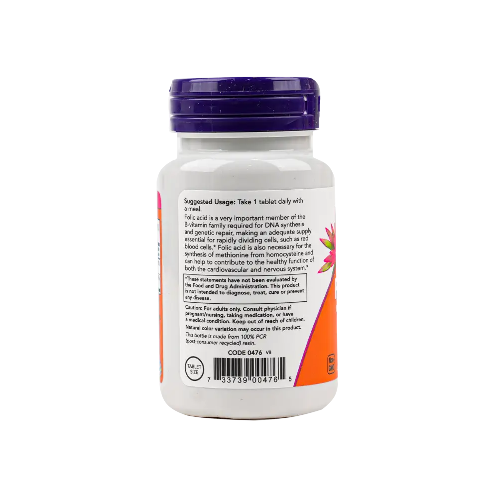 NOW FOLIC ACID 800MCG WITH B12 250 TAB