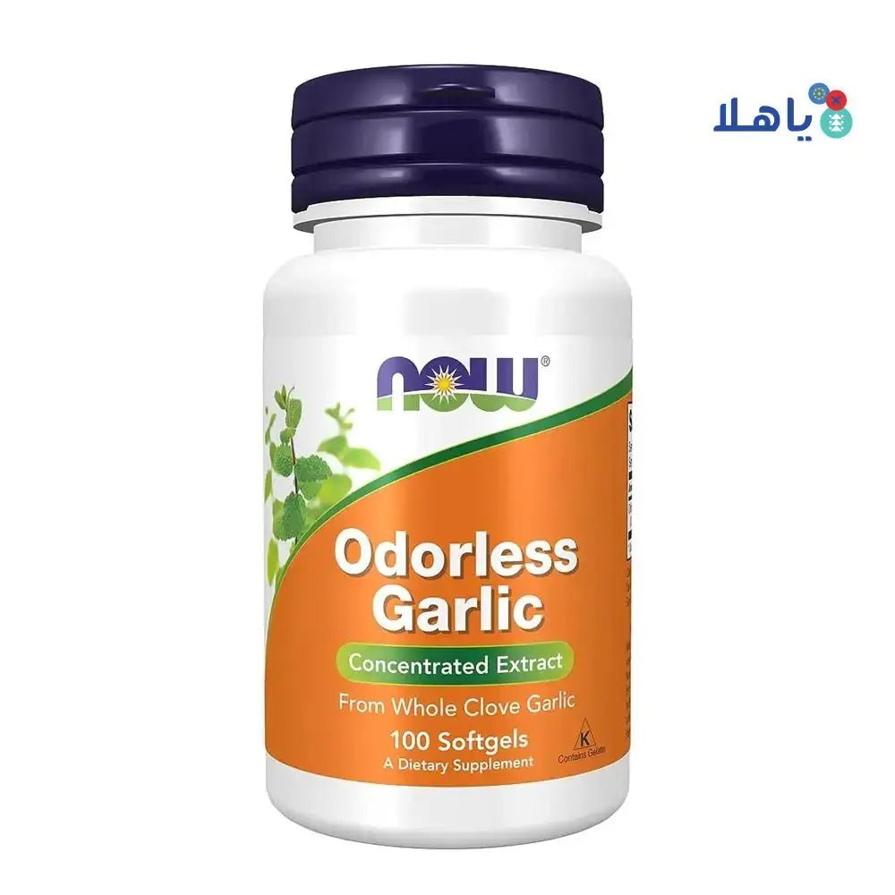 NOW FOODS - NOW ODORLESS GARLIC 50MG 100 SOFTGELS - Pharmazone - 