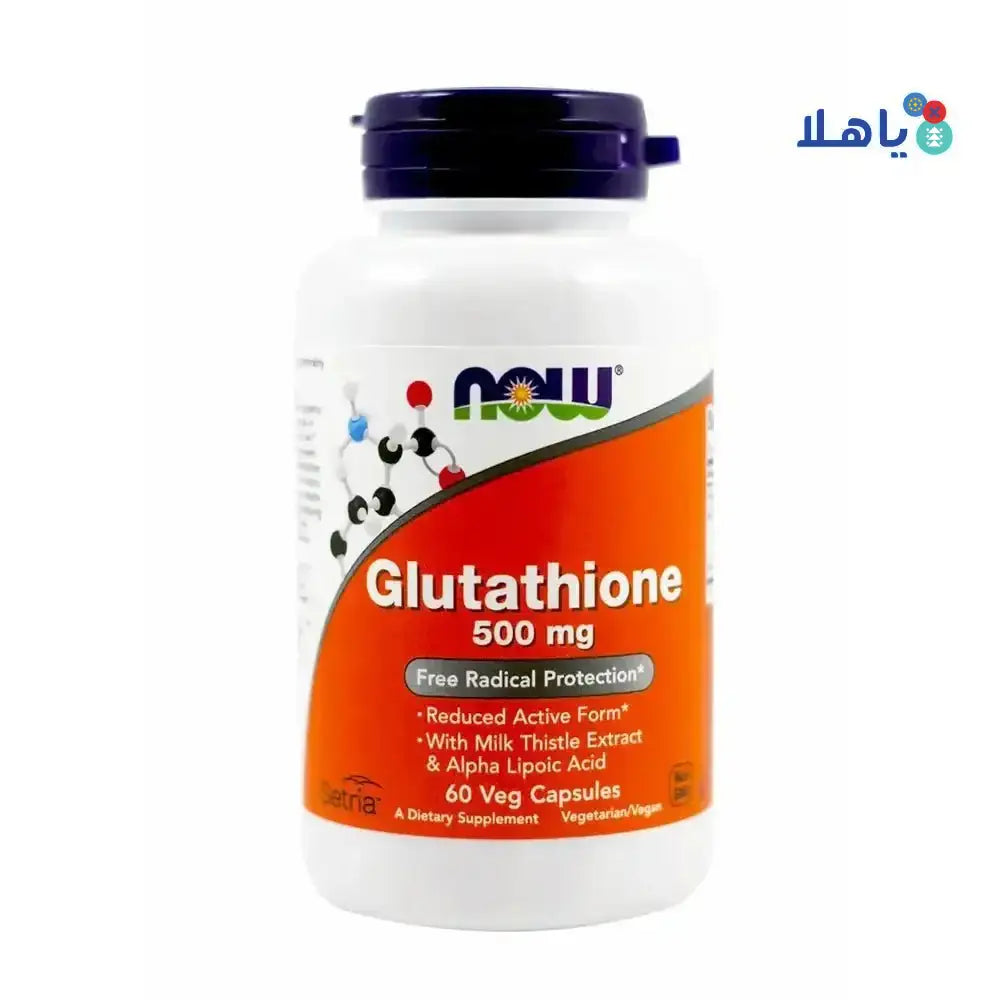 NOW FOODS - NOW GLUTATHIONE 500MG 60 CAP - Pharmazone - 