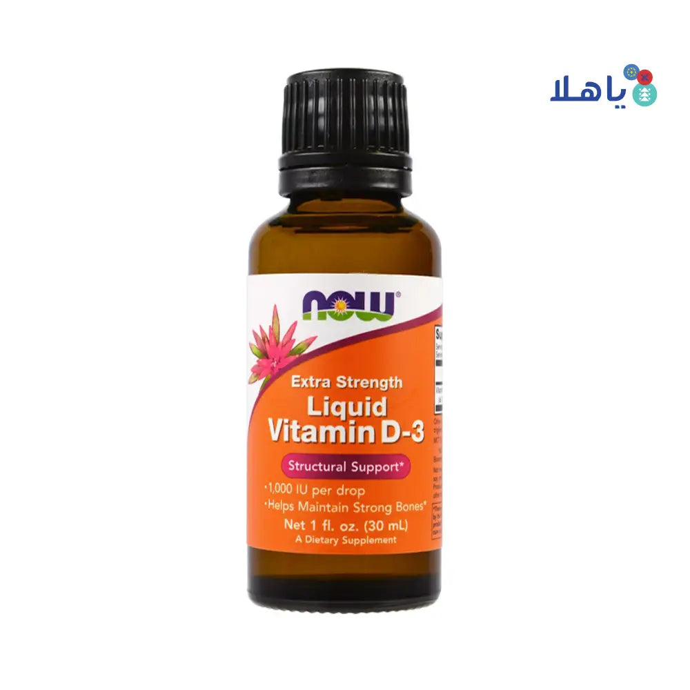 NOW LIQUID VITAMIN D-3 1000IU 30ML