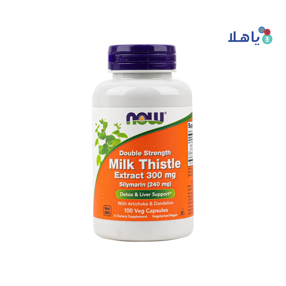 NOW MILK THISTLE EXTRACT 300MG SILYMARIN(240MG) 100 VEG CAPS