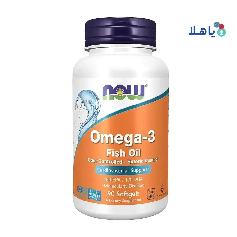 NOW FOODS - NOW OMEGA - 3 180EPA - 120DHA 90 SOFTGELS - Pharmazone - 