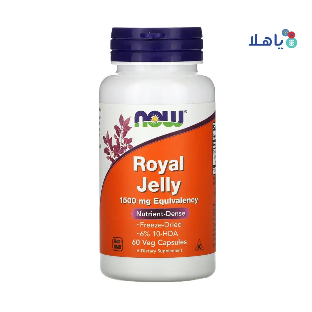 NOW ROYAL JELLY 1500MG 60VEG CAPSULES