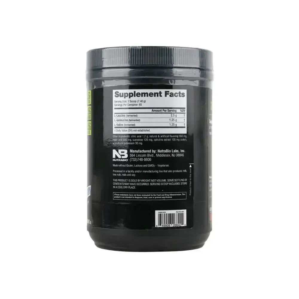 NUTRABIO - Nutrabio Bcaa 5000 Blue Raspberry 444G - Pharmazone - 