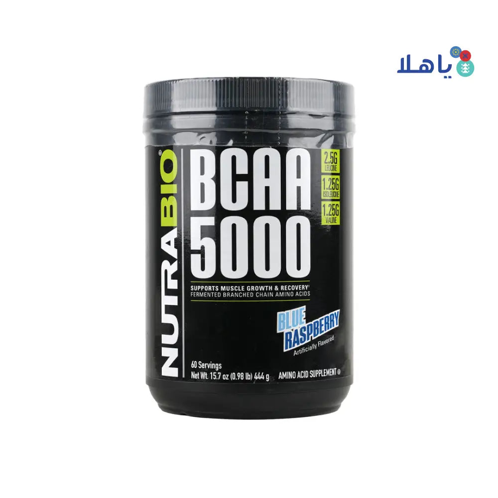 NUTRABIO BCAA 5000 BLUE RASPBERRY 444G