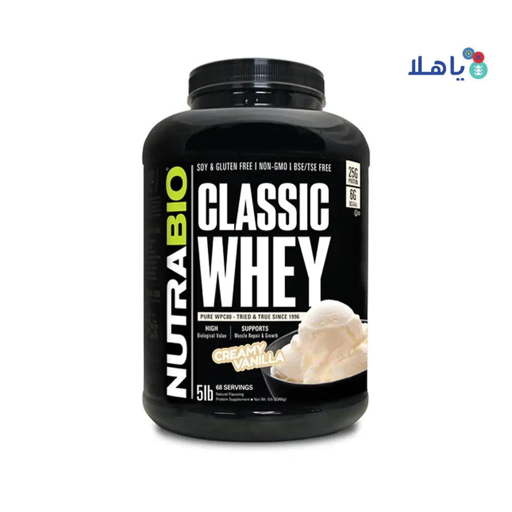 NUTRABIO CLASSIC WHEY CREAMY VANILLA 5LB (2.268G)