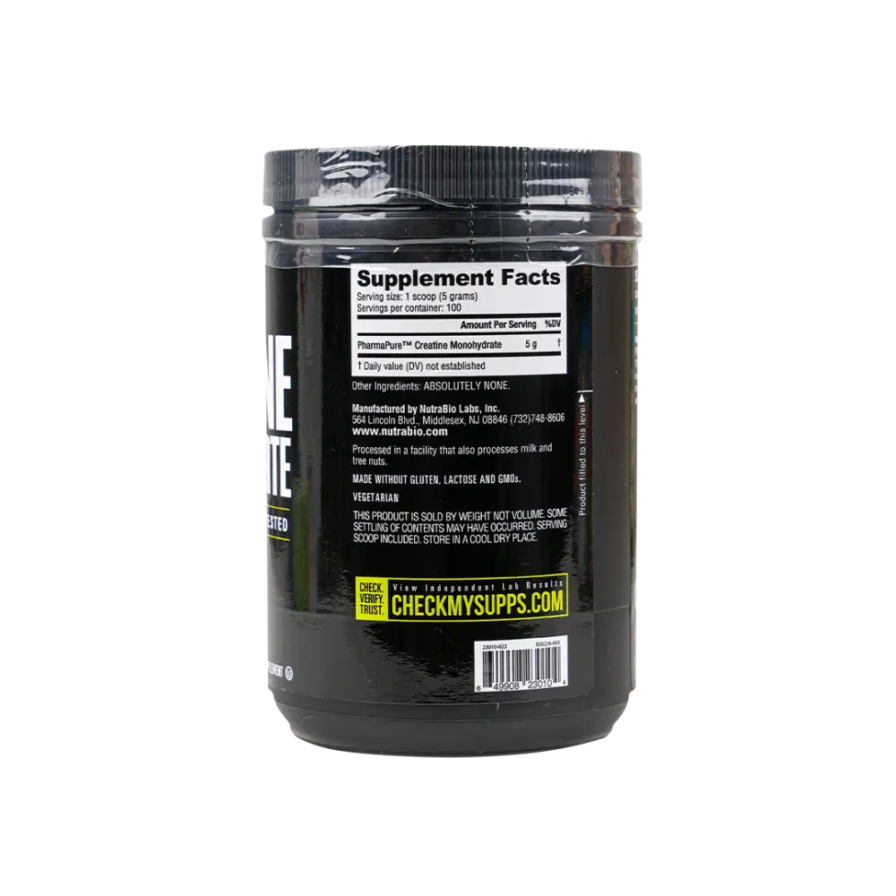 Nutrabio Creatine Monohydrate Powder 500G