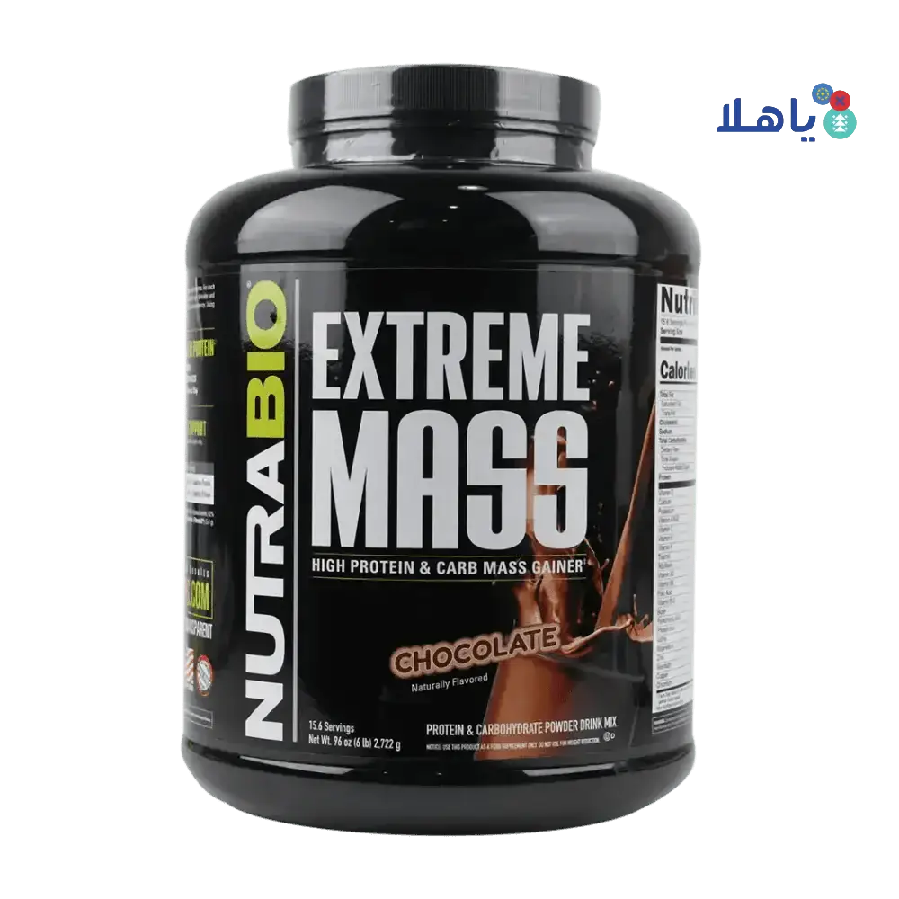 NUTRABIO - Nutrabio Extreme Mass Chocolate 2.722g - Pharmazone - 