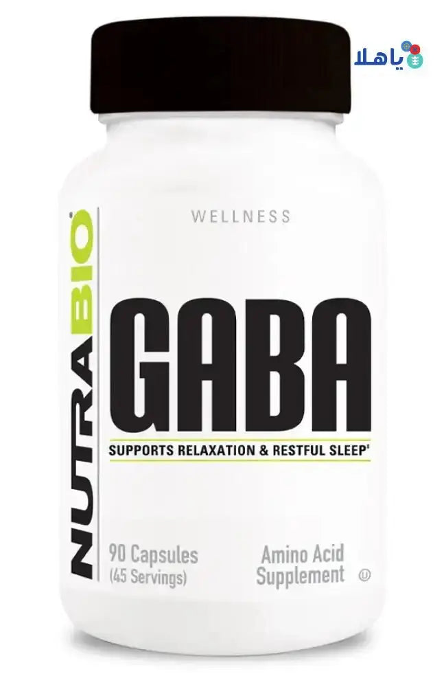 NUTRABIO - NUTRABIO GABA AMINO ACID SUPPLEMENT 90 CAPS - Pharmazone - 