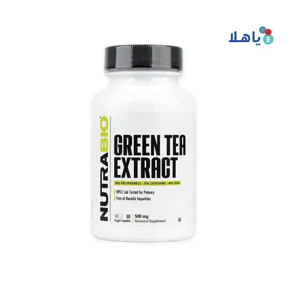 NUTRABIO - Nutrabio Green Tea Extract 90 Vaggie Capsules - Pharmazone - 