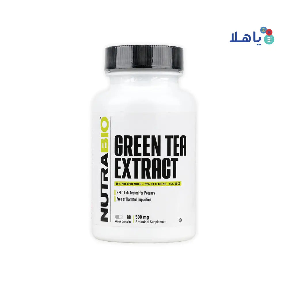 Nutrabio Green Tea Extract 90 Vaggie Capsules