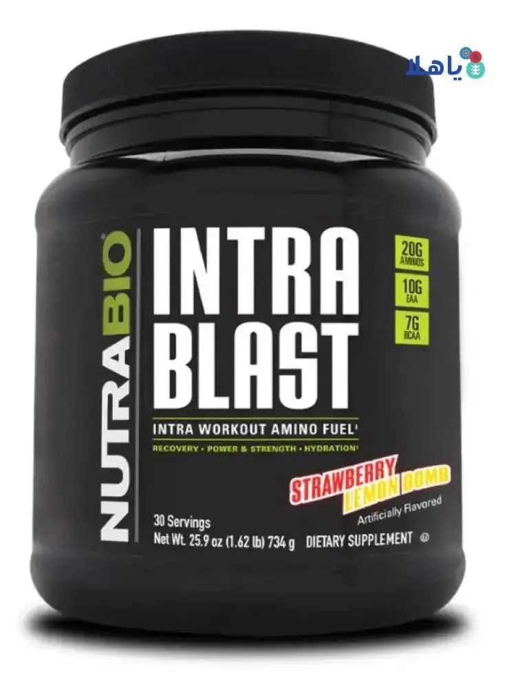 NUTRABIO - Nutrabio Intra Blast 734g - Strawberry Lemon Bomb Flavor - Pharmazone - 