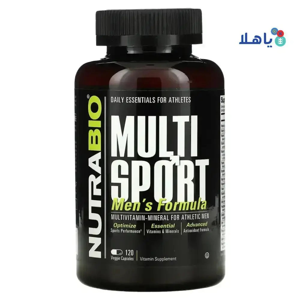 NUTRABIO - NUTRABIO MULTI SPORT MEN'S FORMULA 120 CAPS - Pharmazone - 