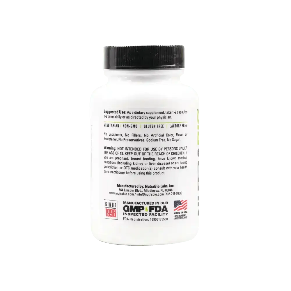 NUTRABIO - NUTRABIO NAC N - ACETYL CYSTEINE 600MG 90CAPS - Pharmazone - 