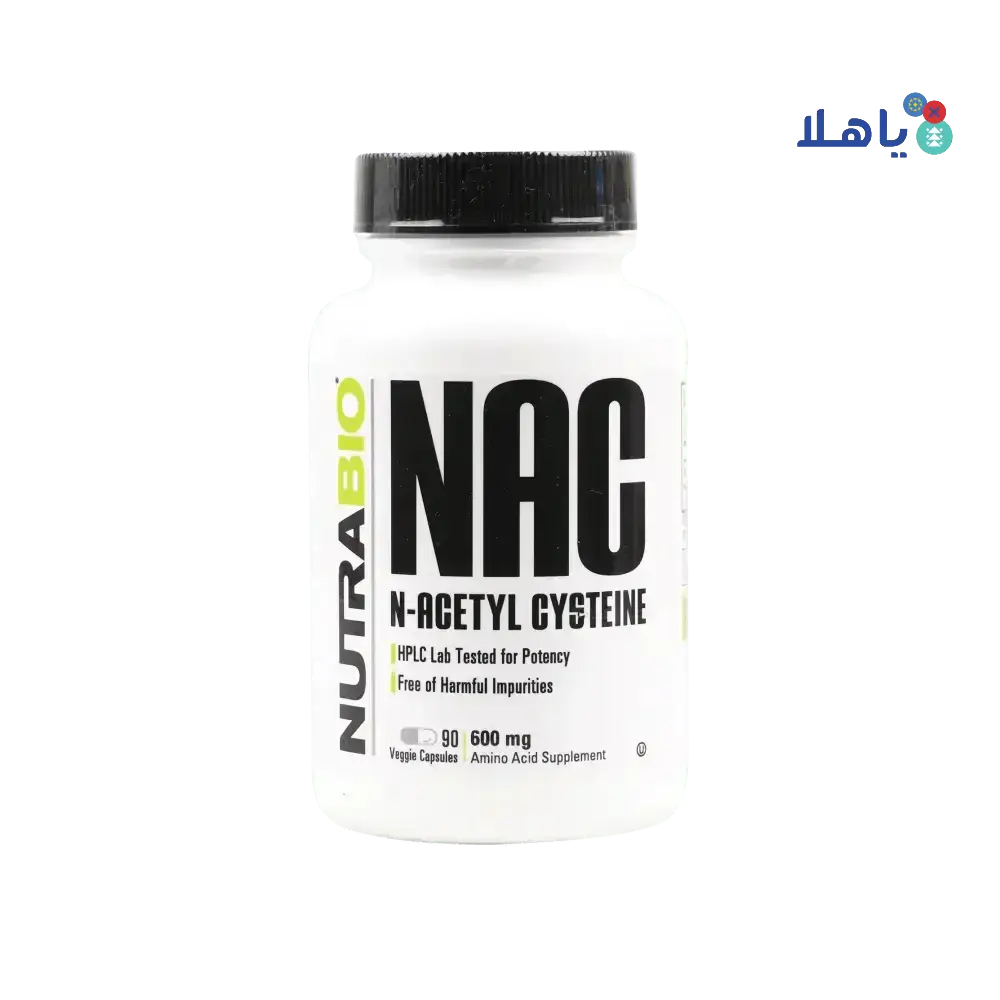 NUTRABIO - NUTRABIO NAC N - ACETYL CYSTEINE 600MG 90CAPS - Pharmazone - 