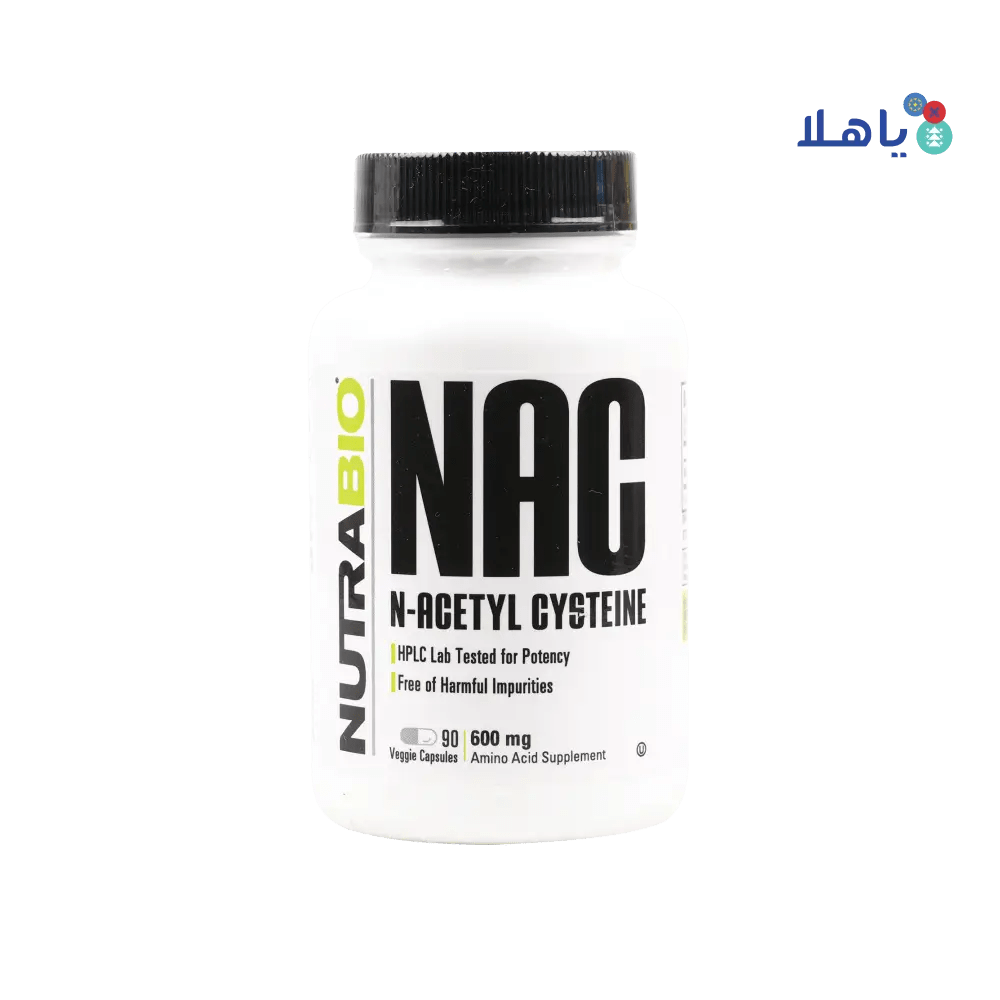 NUTRABIO - NUTRABIO NAC N - ACETYL CYSTEINE 600MG 90CAPS - Pharmazone - 