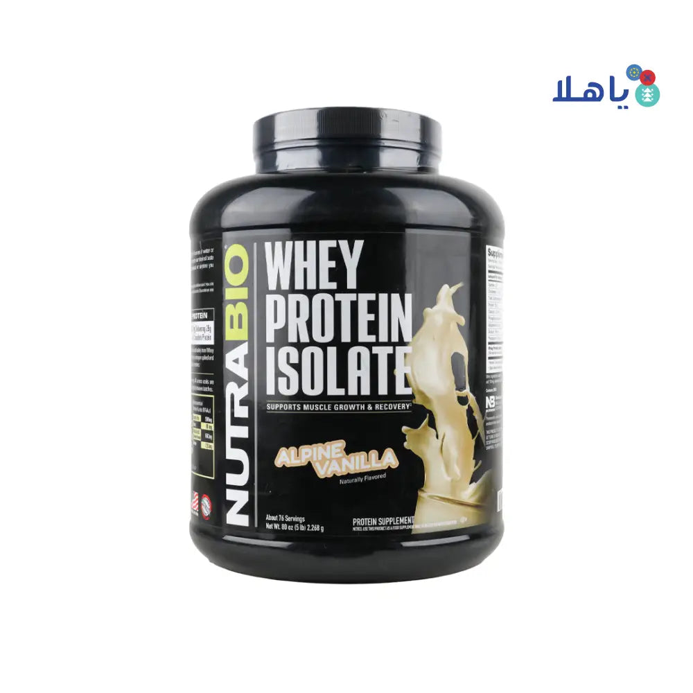 NUTRABIO WHEY PROTEIN ALPINE VANILLA 2.268G