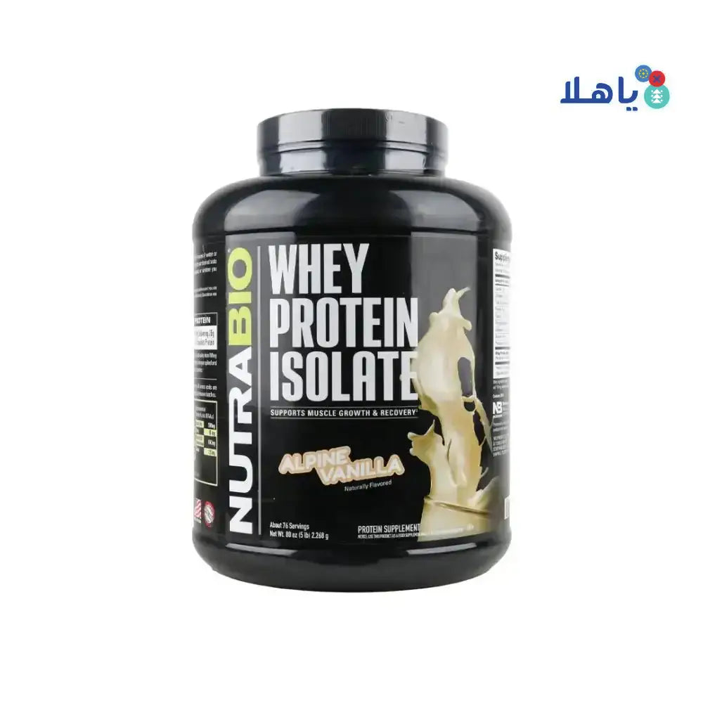 NUTRABIO - NUTRABIO WHEY PROTEIN ALPINE VANILLA 2.268G - Pharmazone - 