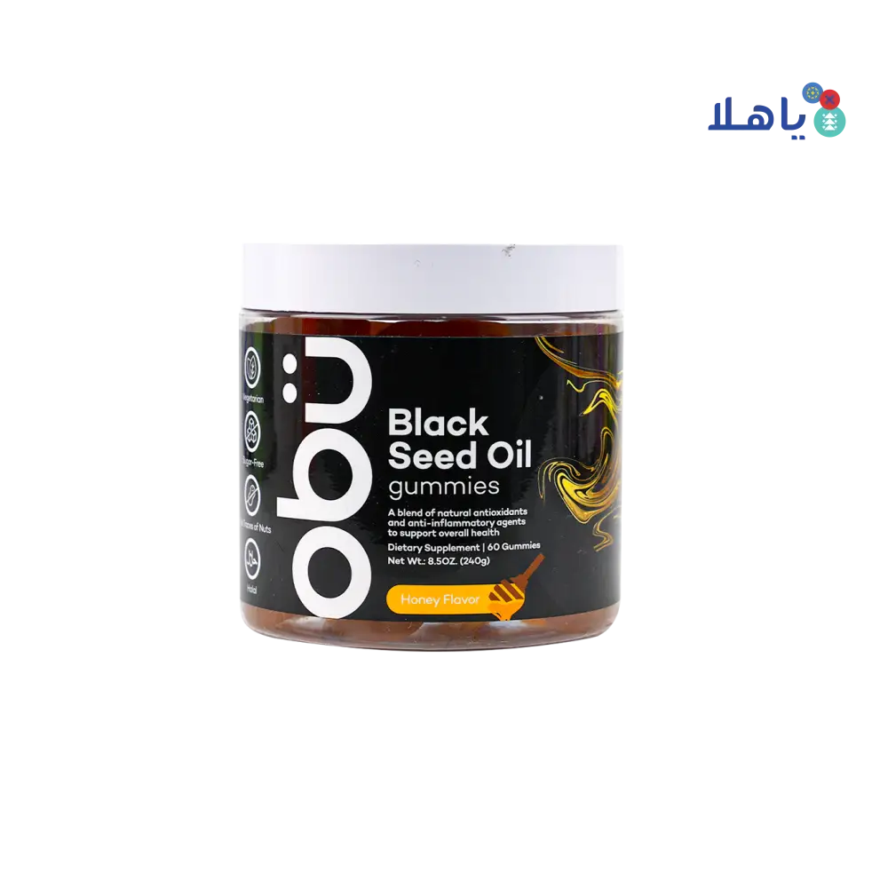 Obu Black Seed Oil Honey Flavor 60 Gummies