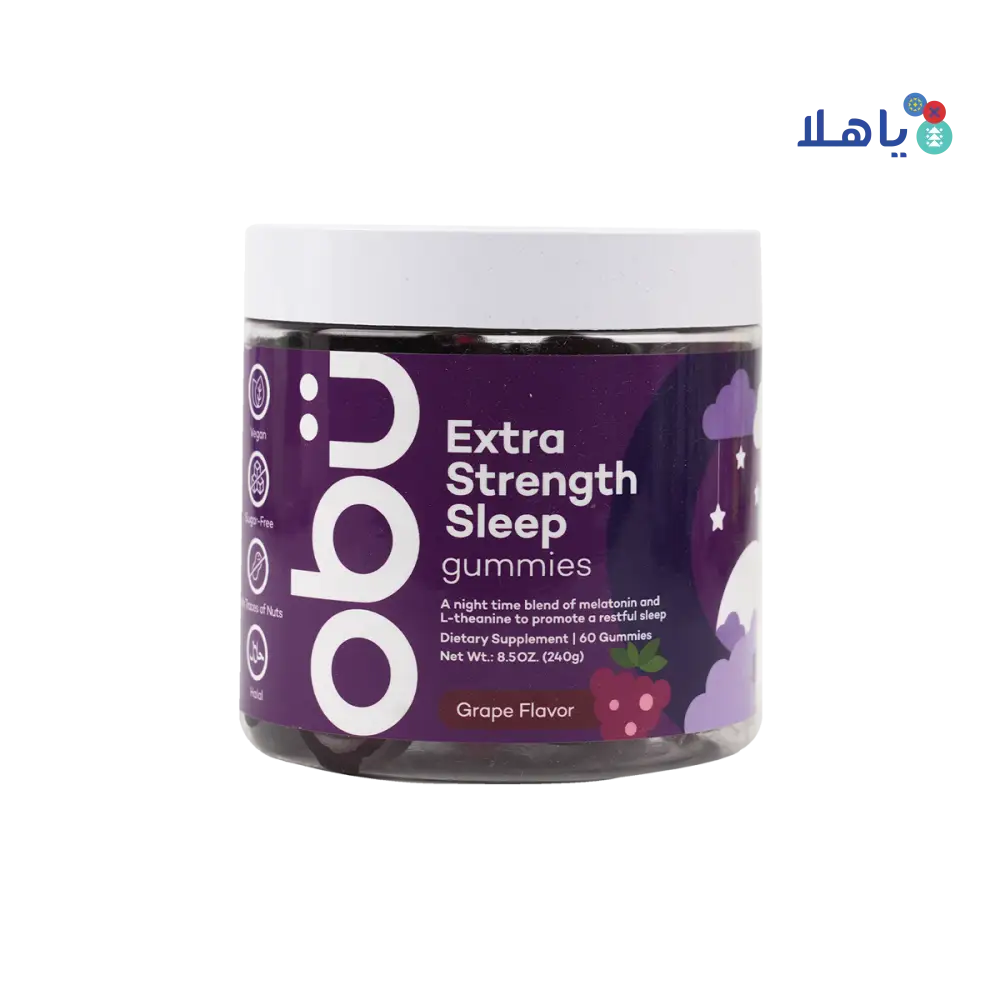 OBU EXTRA STRENGTH SLEEP GRAPE FLAVOR 60 GUMMIES