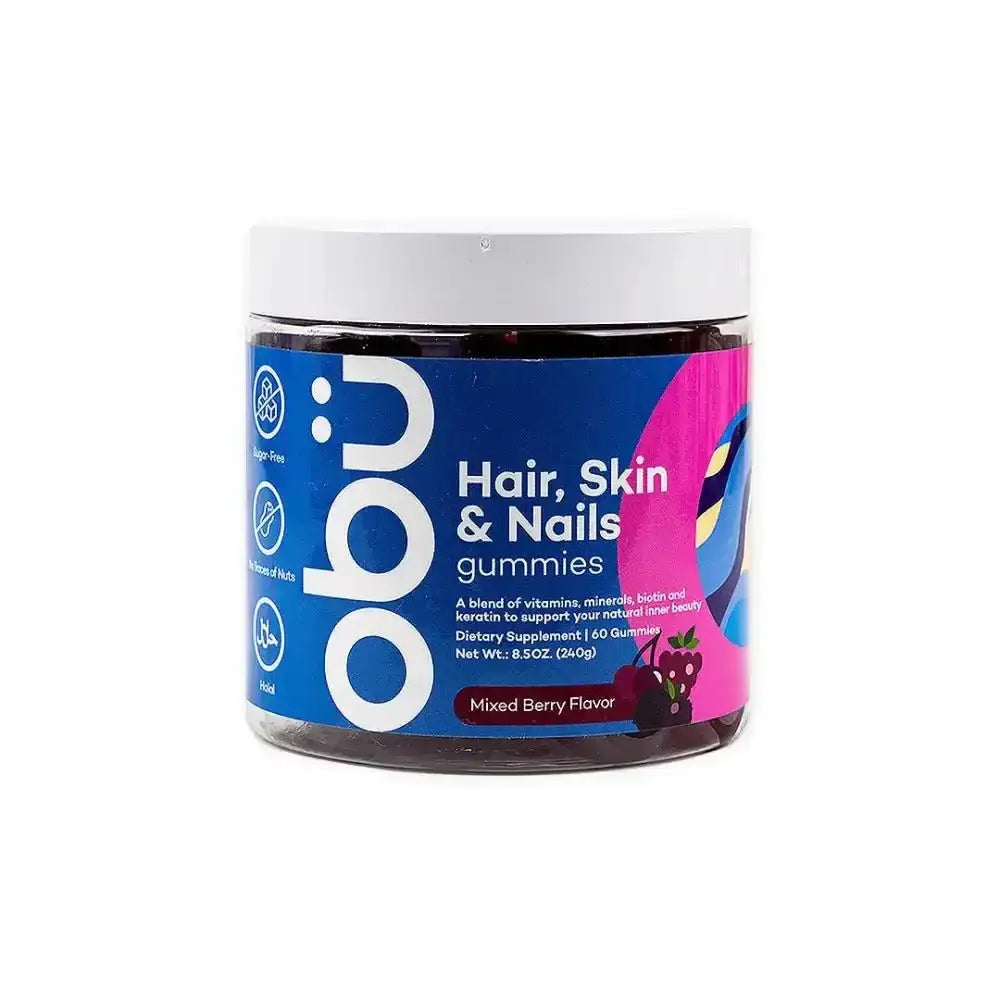 ObuNutrition - Obu Hair,Skin & Nails Mixed Berry Flavor 60 Gummies - Pharmazone - 