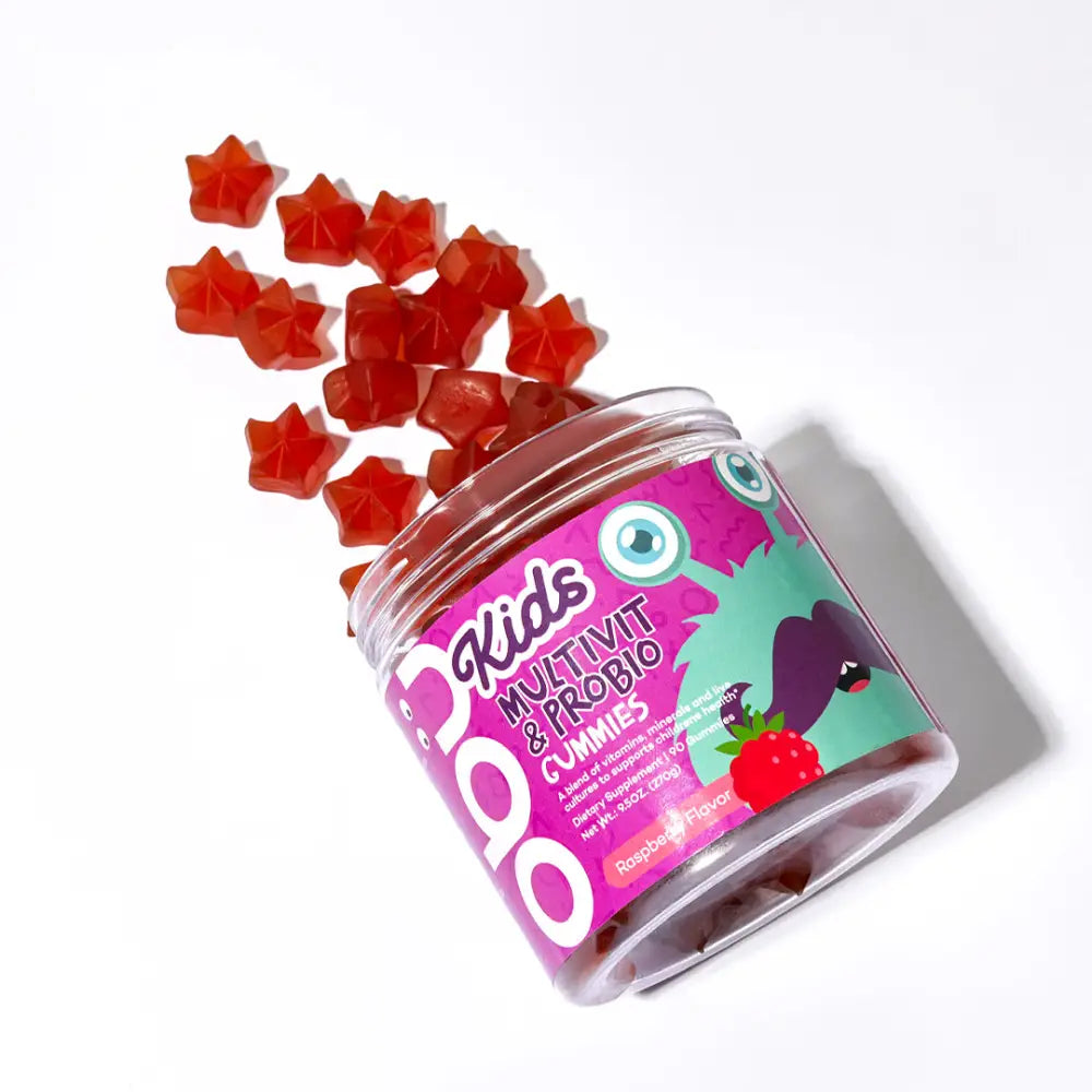 OBU KIDS MULTIVITAMIN & PROBIOTIC 90 GUMMIES-RASPBERRY