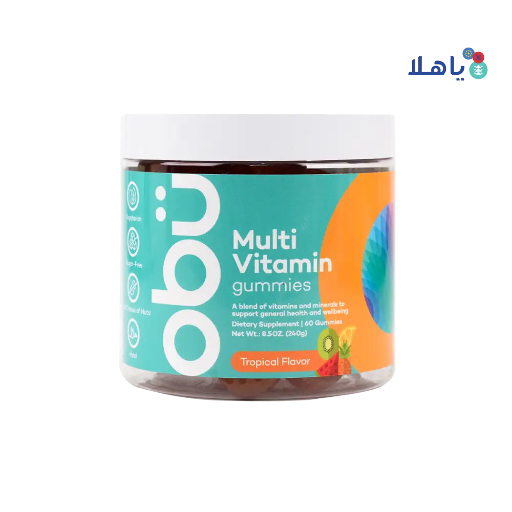 OBU MULTIVITAMIN 60 GUMMIES -TROPICAL FLAVOR