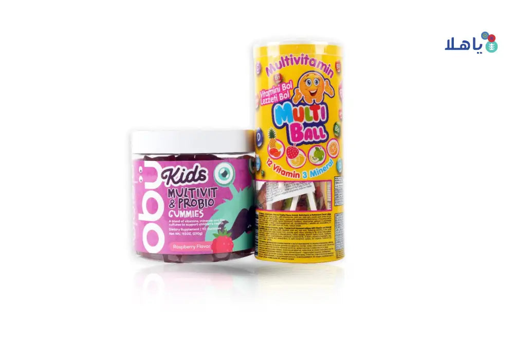 Obu Multivitamin Kids + Multi Ball Vitamin Lollipops Set