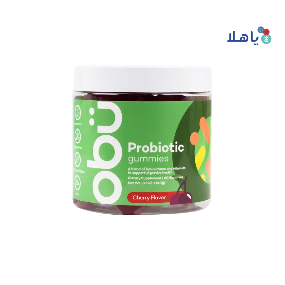 Obu Probiotic Cherry Flavor 60 Gummies