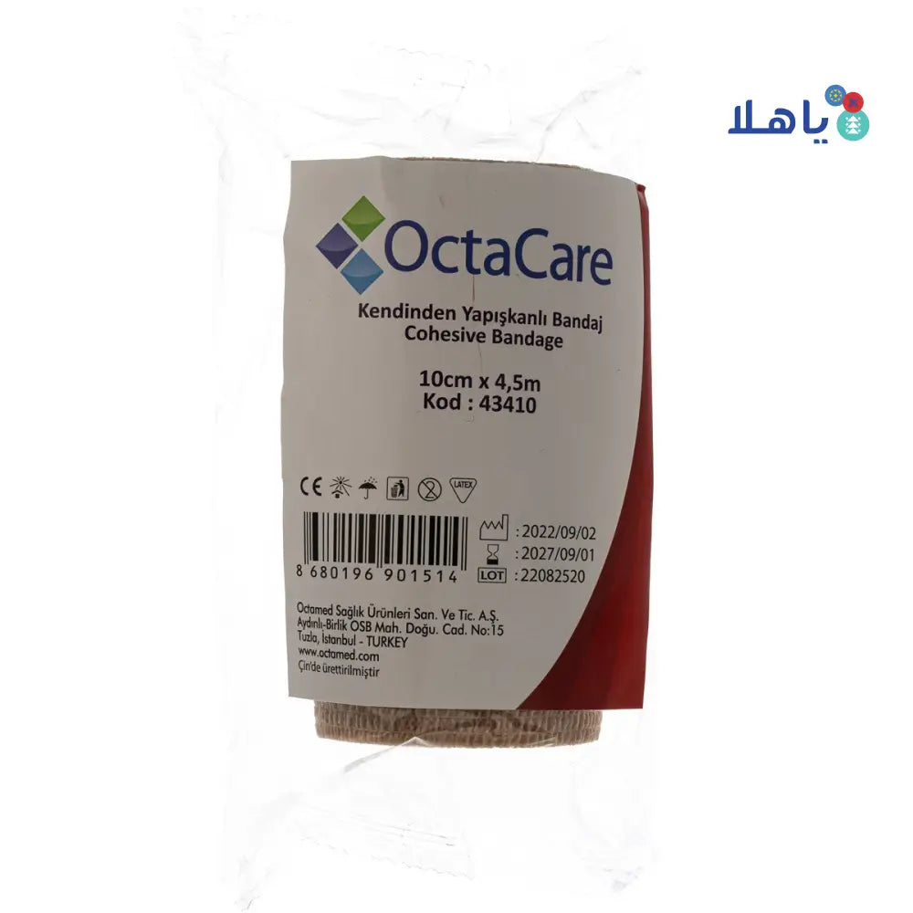 Octacare Cohesive Bandage 10cmx4.5m 1pc-3410