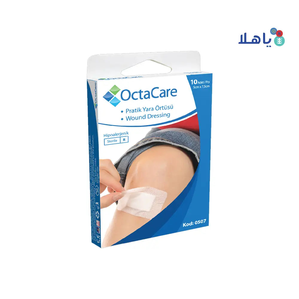 Octacare Fabric Wound Plaster 5x7.5cm 10pcs-507