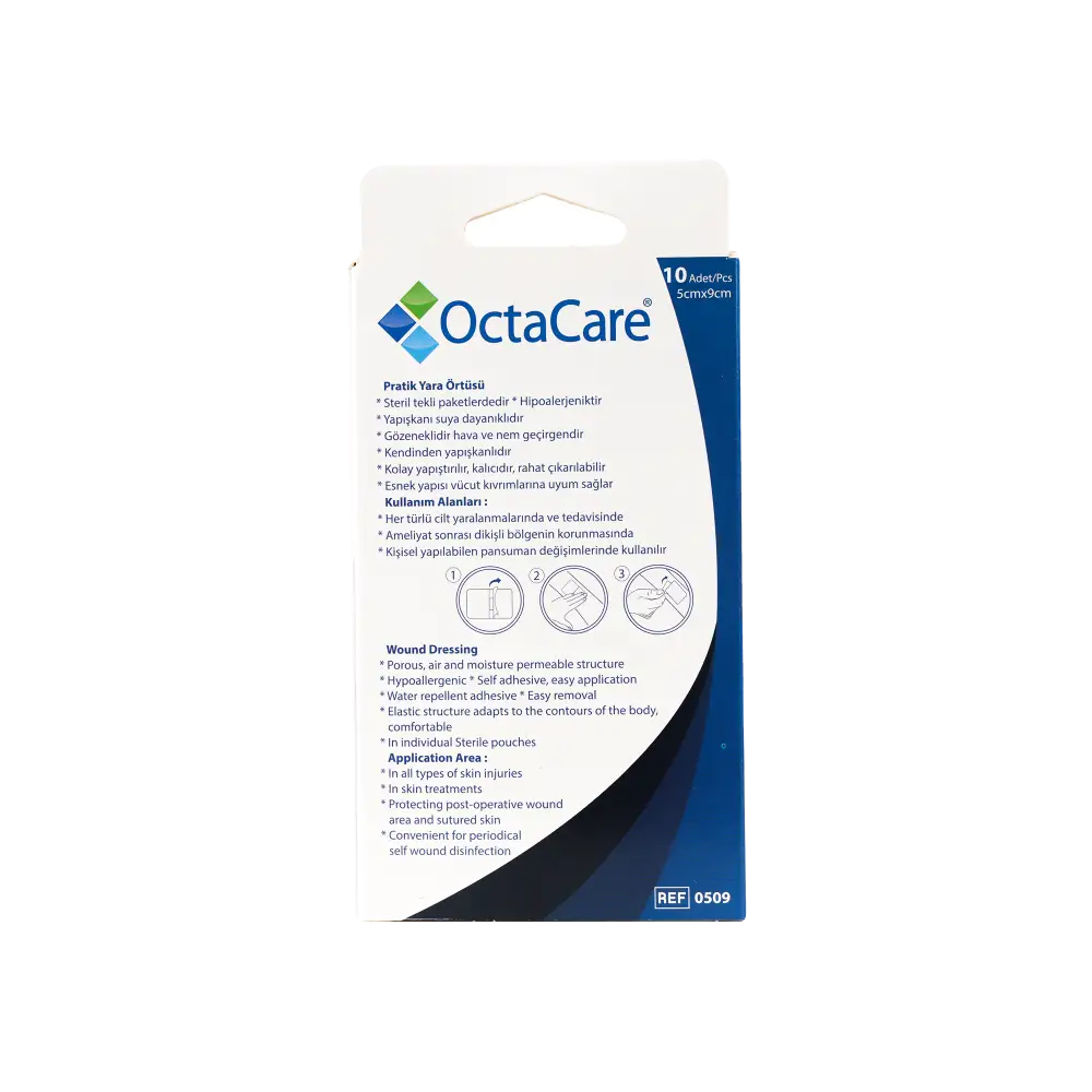 Octacare Fabric Wound Plaster 5x9cm 10pcs-0509