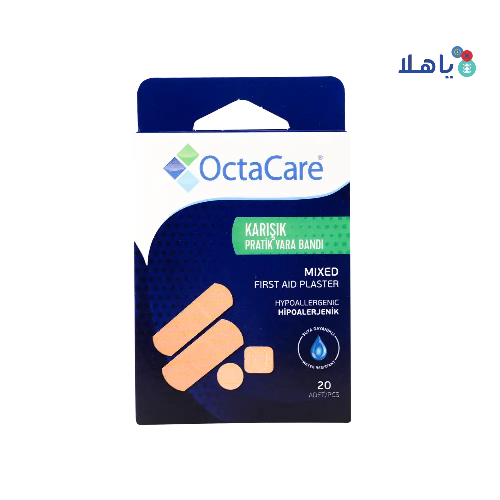 Octacare First Aid Plaster Assorted Sizes 20pcs-130