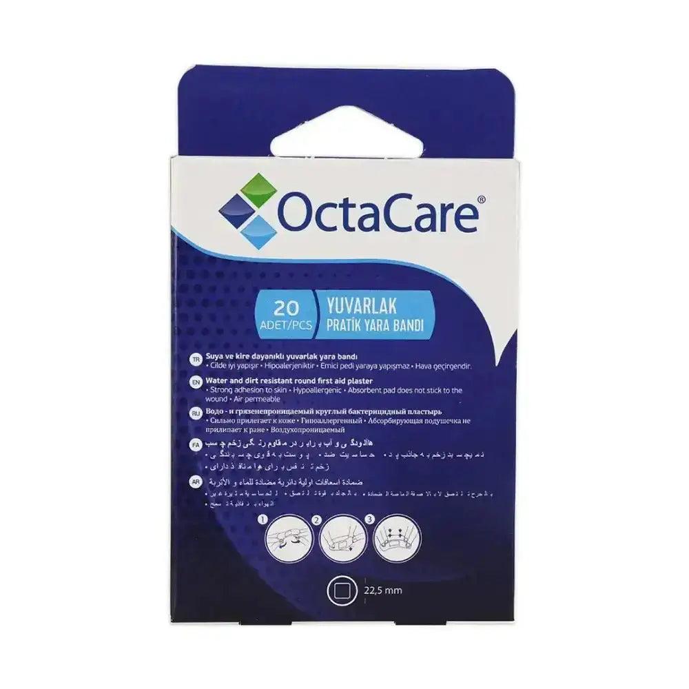 Octamed - Octacare First Aid Plaster Round 20pcs - 140 - Pharmazone - 