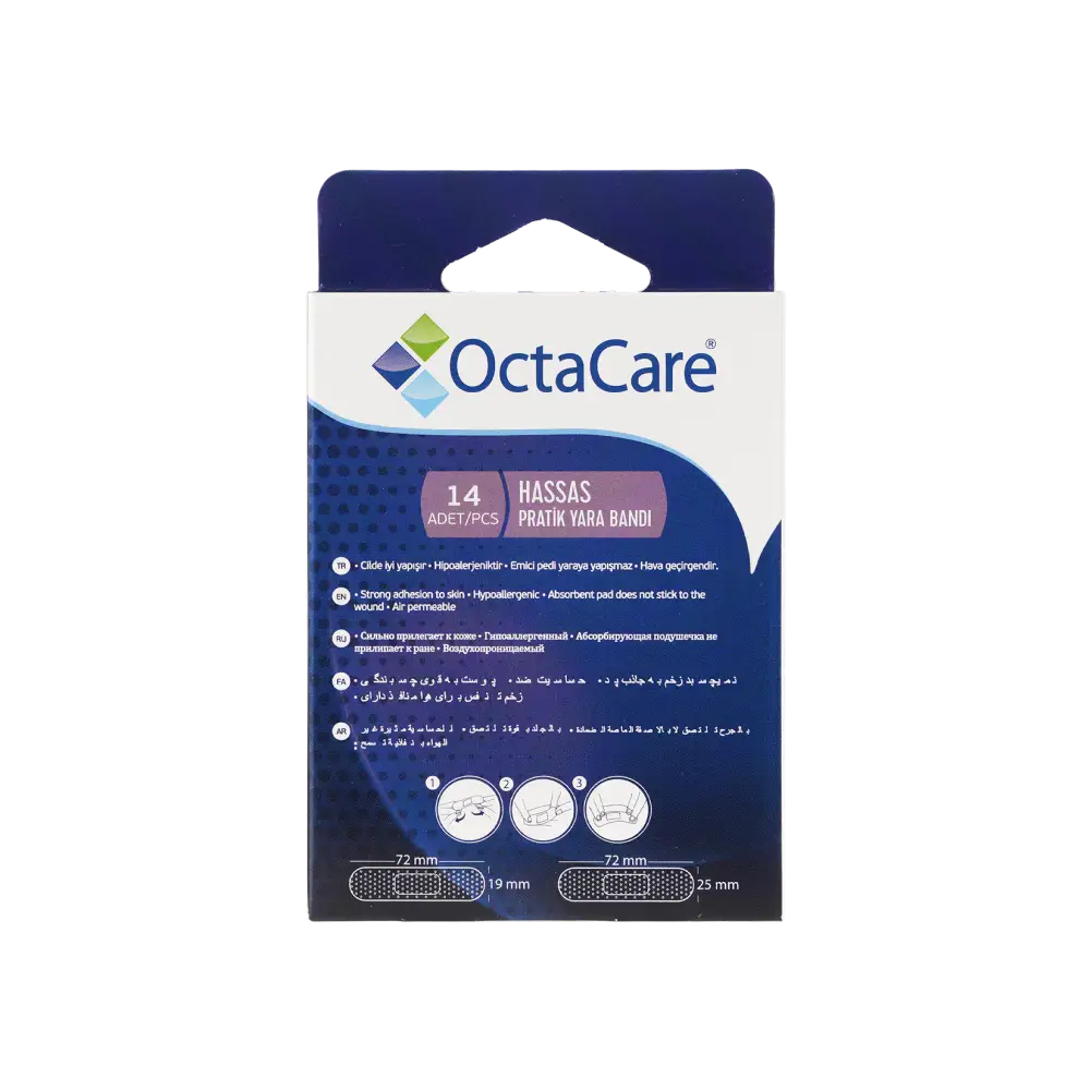 Octacare First Aid Plaster Sensitive 14pcs-180