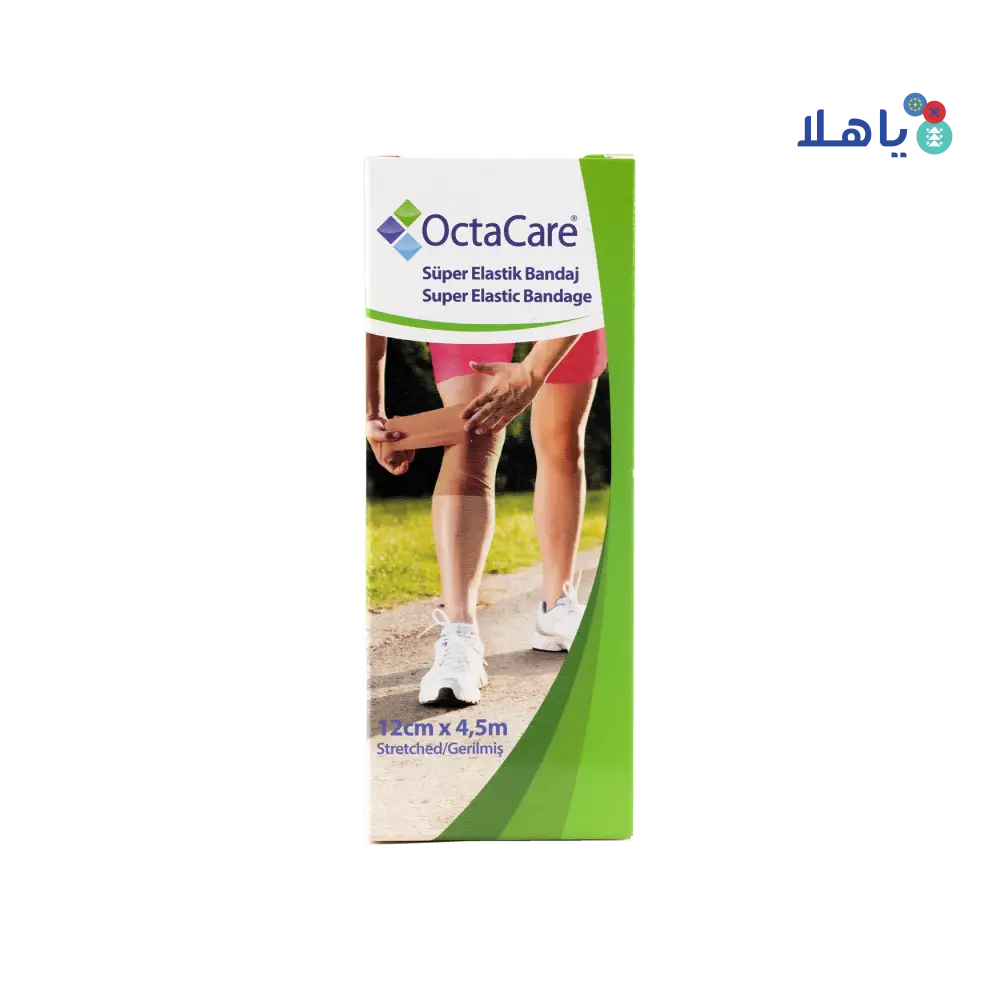 Octacare Super Elastic Bandage 12cmx4.5m-24124