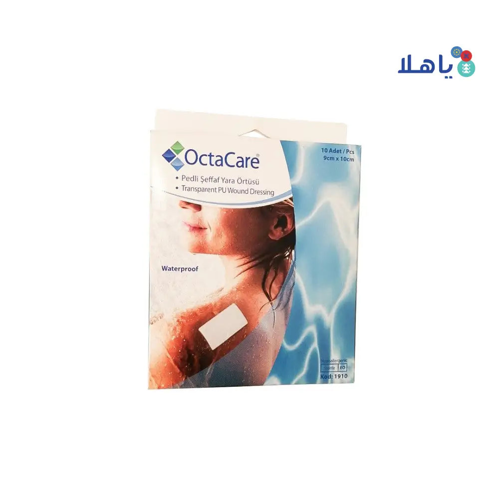 Octacare Waterproof Wound Plaster 9x10cm 10pcs-1910