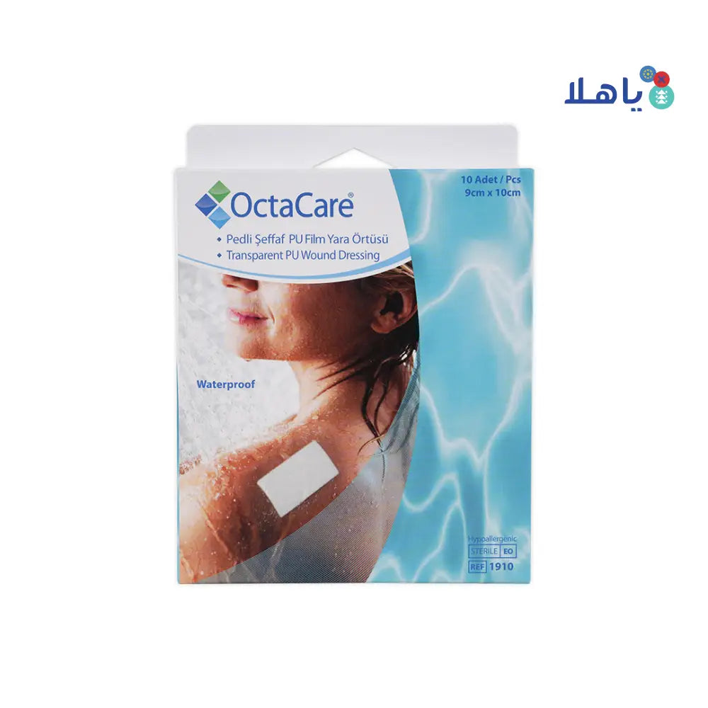 Octacare Waterproof Wound Plaster 9x10cm 10pcs-1910