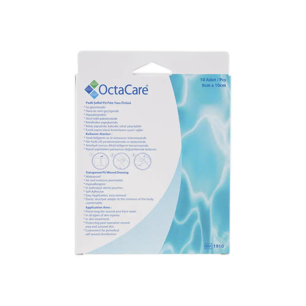 Octacare Waterproof Wound Plaster 9x10cm 10pcs-1910